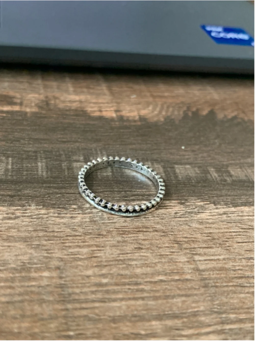 Women's Unbranded Silver Beaded Stackable Ring One Size